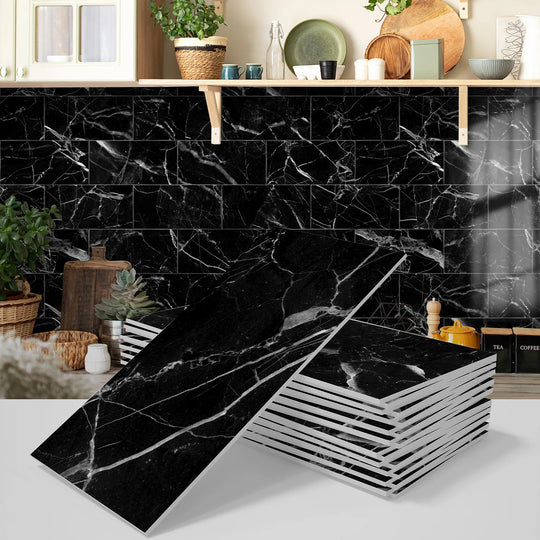 Ava's 16Pcs Marble Tiles Foam Wallpaper