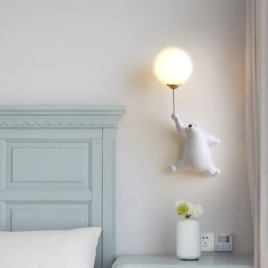 Home Deco Polar Bear LED Wall Lamp