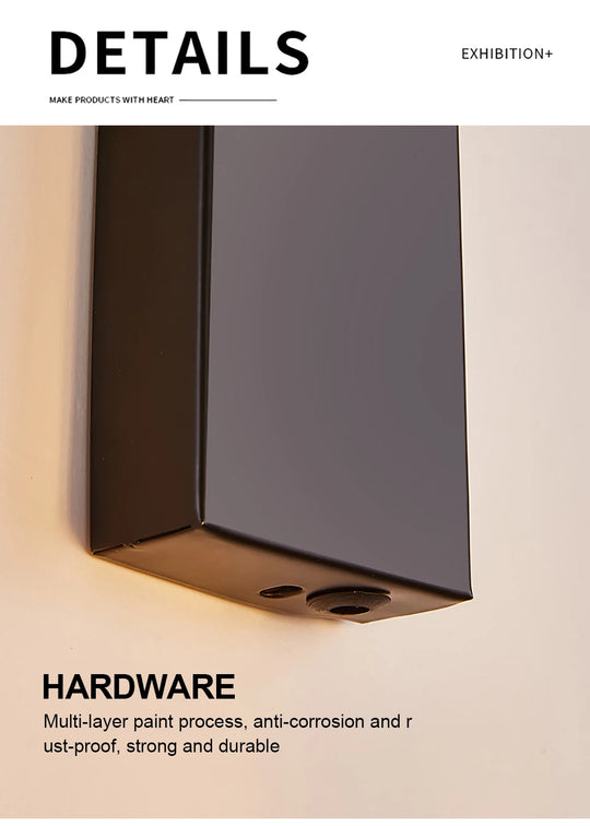 Home Deco Nordic Iron Wood Wall Lamp