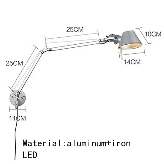 Home Deco Italian Long Arm LED Wall Lamp