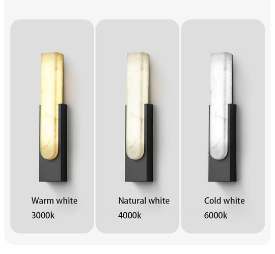 Home Deco Spanish Simulation Marble Wall Lamp