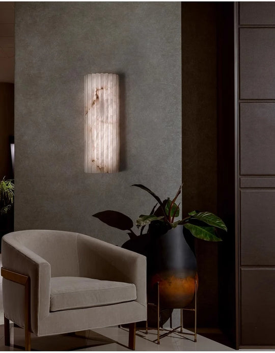 Home Deco Modern Marble Copper Wall Lamp