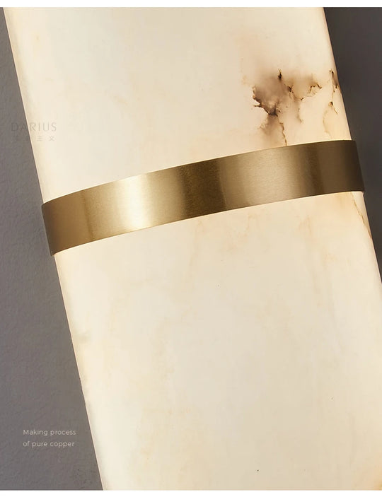 Home Deco Semicylinder Marble Wall Light