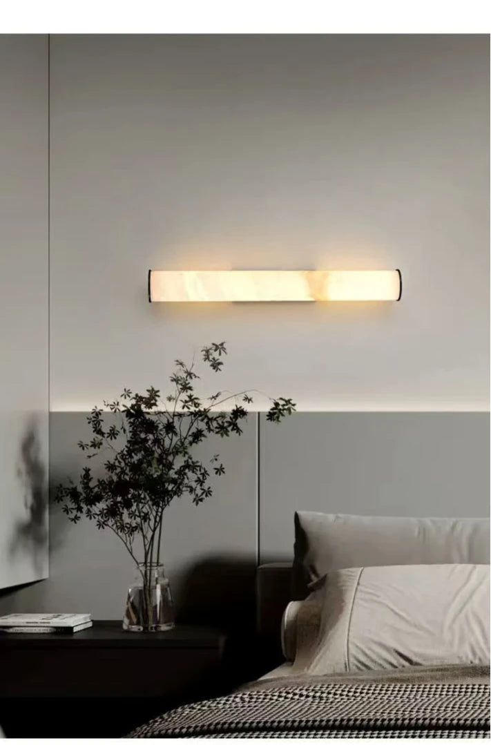 Home Deco Modern Copper Marble Wall Lamp