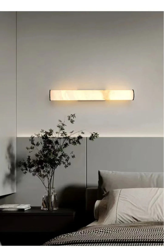 Home Deco Modern Copper Marble Wall Lamp