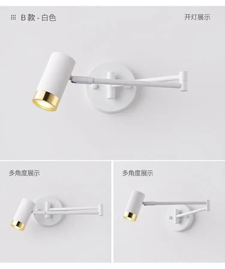 Home Deco Telescopic Reading Wall Lamp