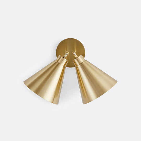 Home Deco Nordic Gold Double Wall Lamp