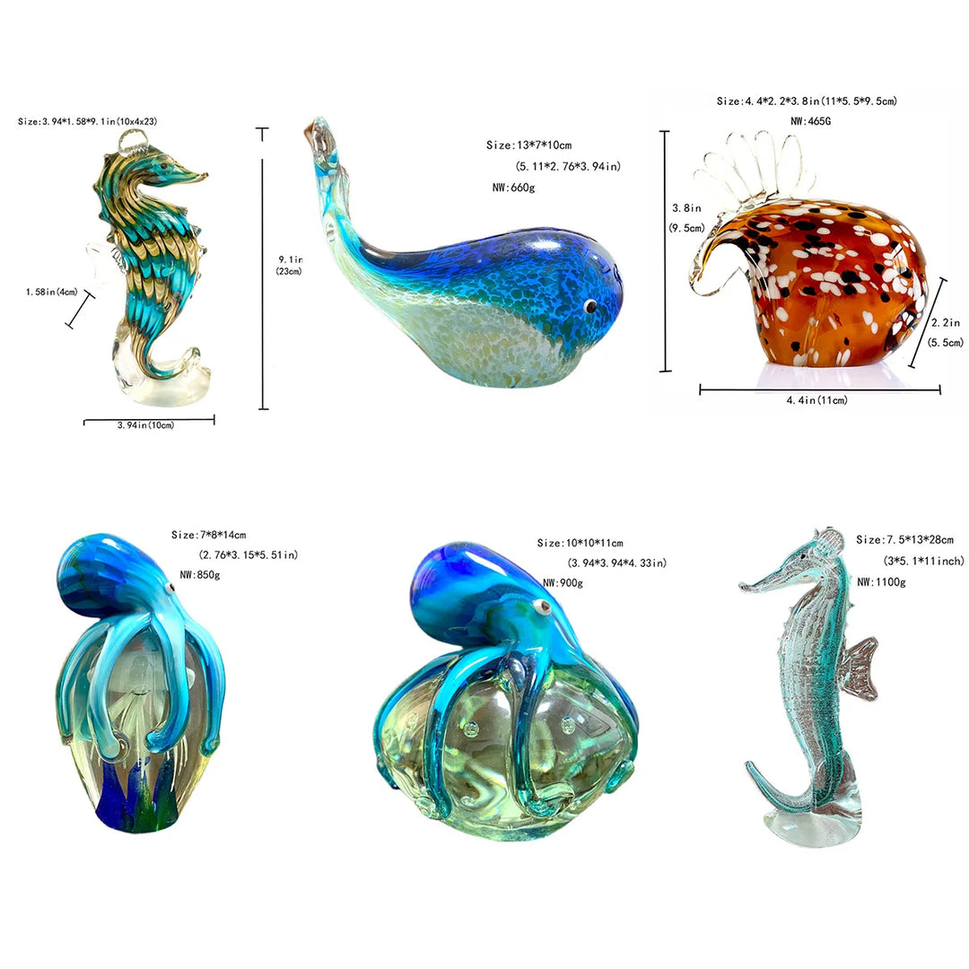 Mira 24 Types Handmade Crystal Sika Deer Figurines