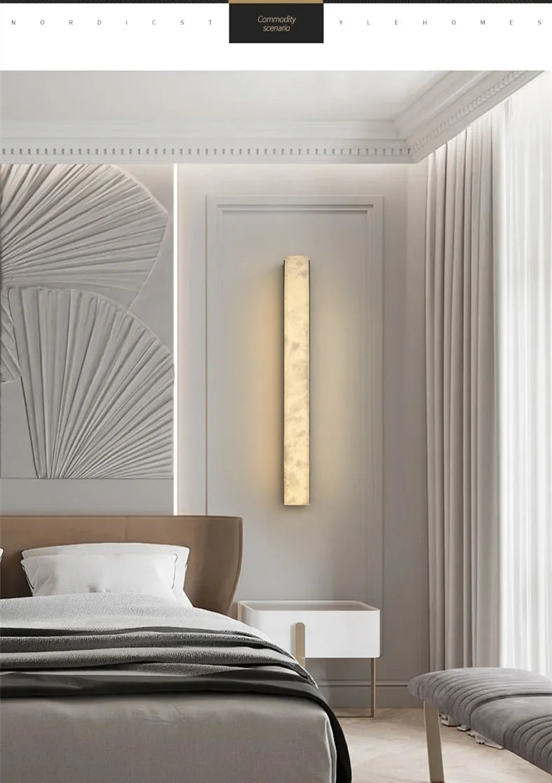 Home Deco Marble Copper Body Wall Lamp