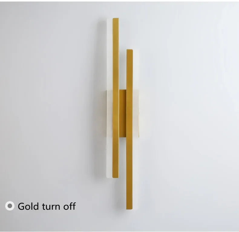 Home Deco Copper Line Acrylic Wall Lamp