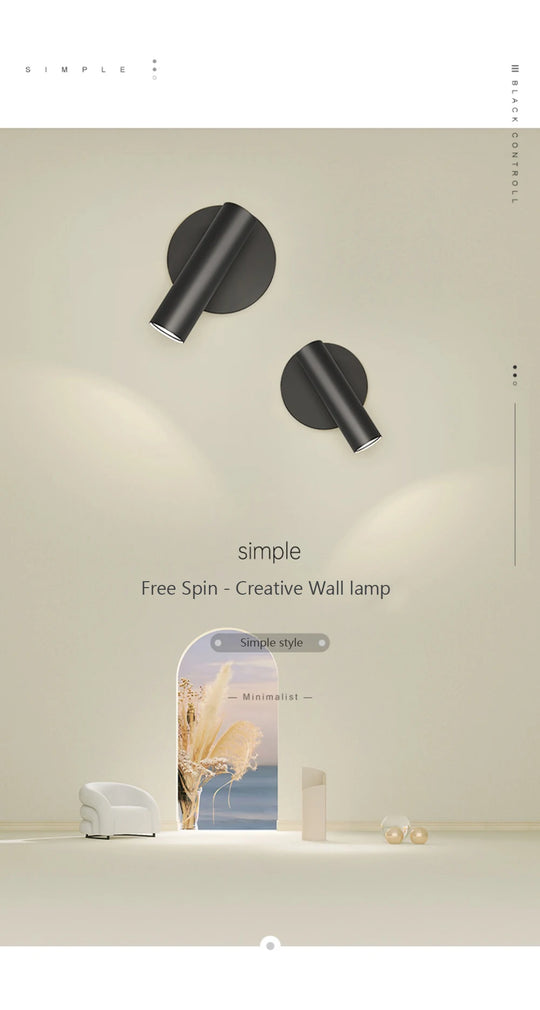 Home Deco Adjustable LED Bedside Wall Lamp