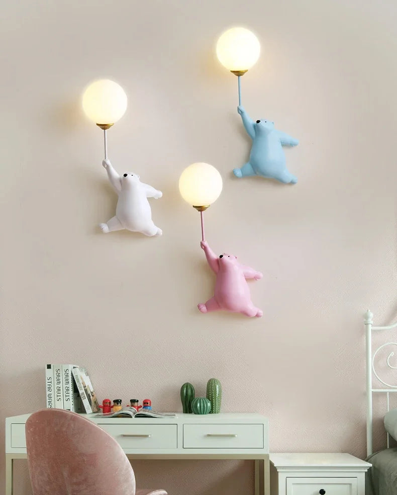 Home Deco Polar Bear LED Wall Lamp