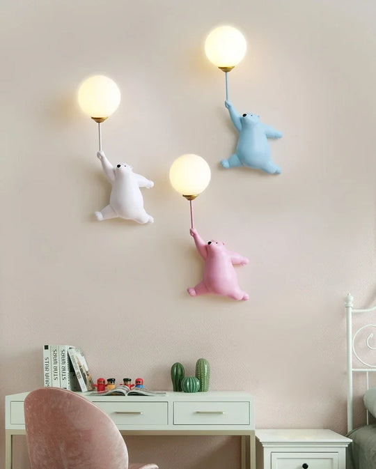 Home Deco Polar Bear LED Wall Lamp