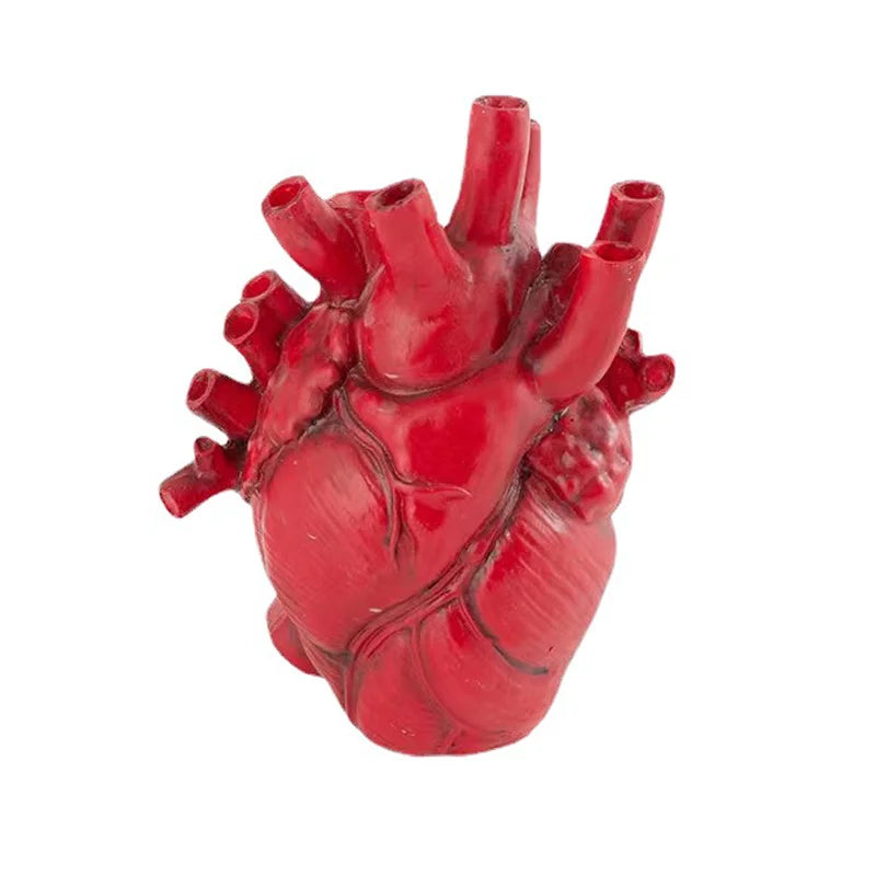 Vase en résine en forme de cœur de Kenzie Creative : un symbole d'amour et d'élégance