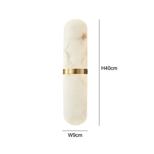 Home Deco Semicylinder Marble Wall Light
