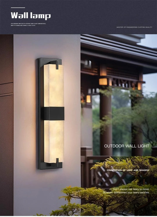 Home Deco Marble LED Outdoor Wall Lamp