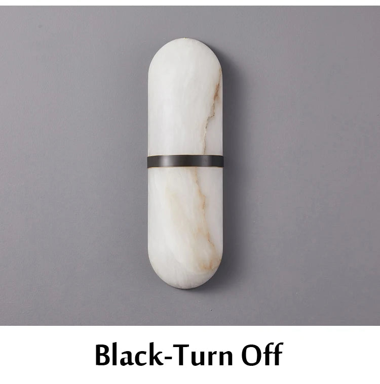 Home Deco Semicylinder Marble Wall Light