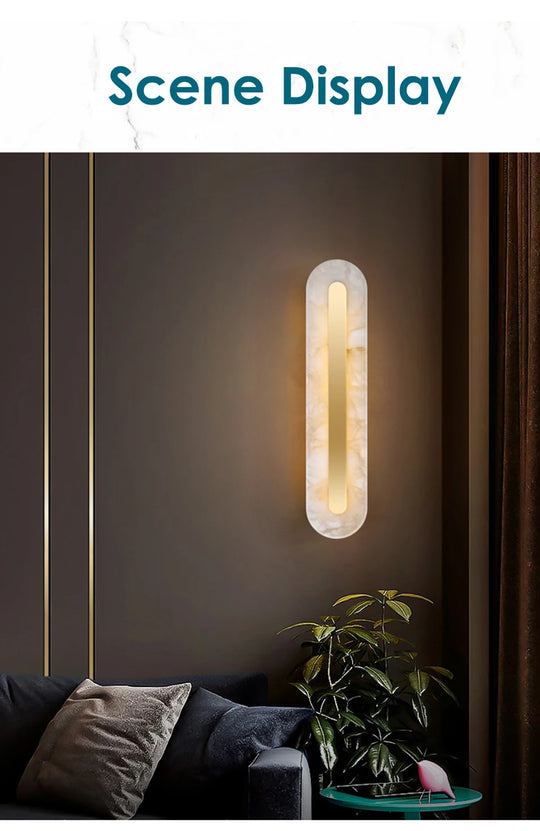 Home Deco Marble Copper Gold Wall Light