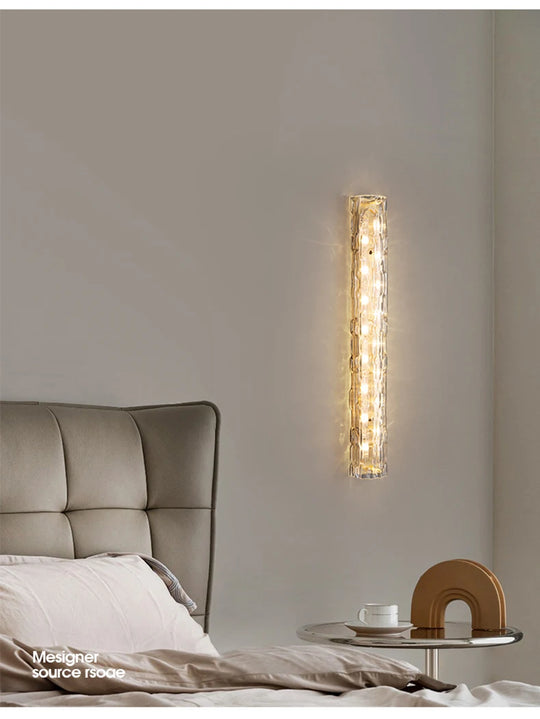 Home Deco Luxury Crystal Copper Wall Lamp