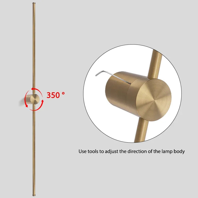 Home Deco White Gold Modern LED Wall Lamp