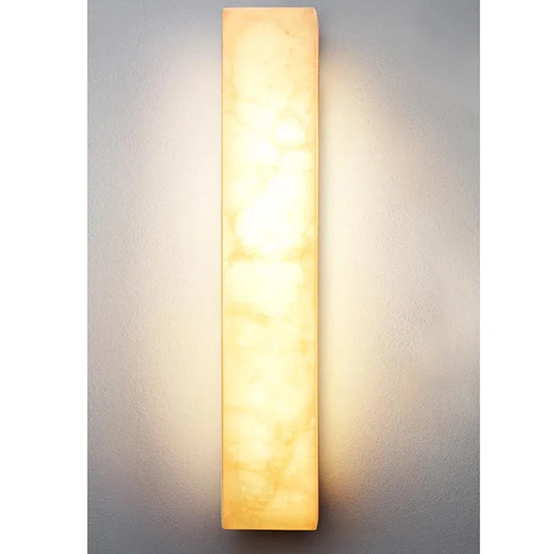 Home Deco Brass Marble Outdoor Wall Lamp