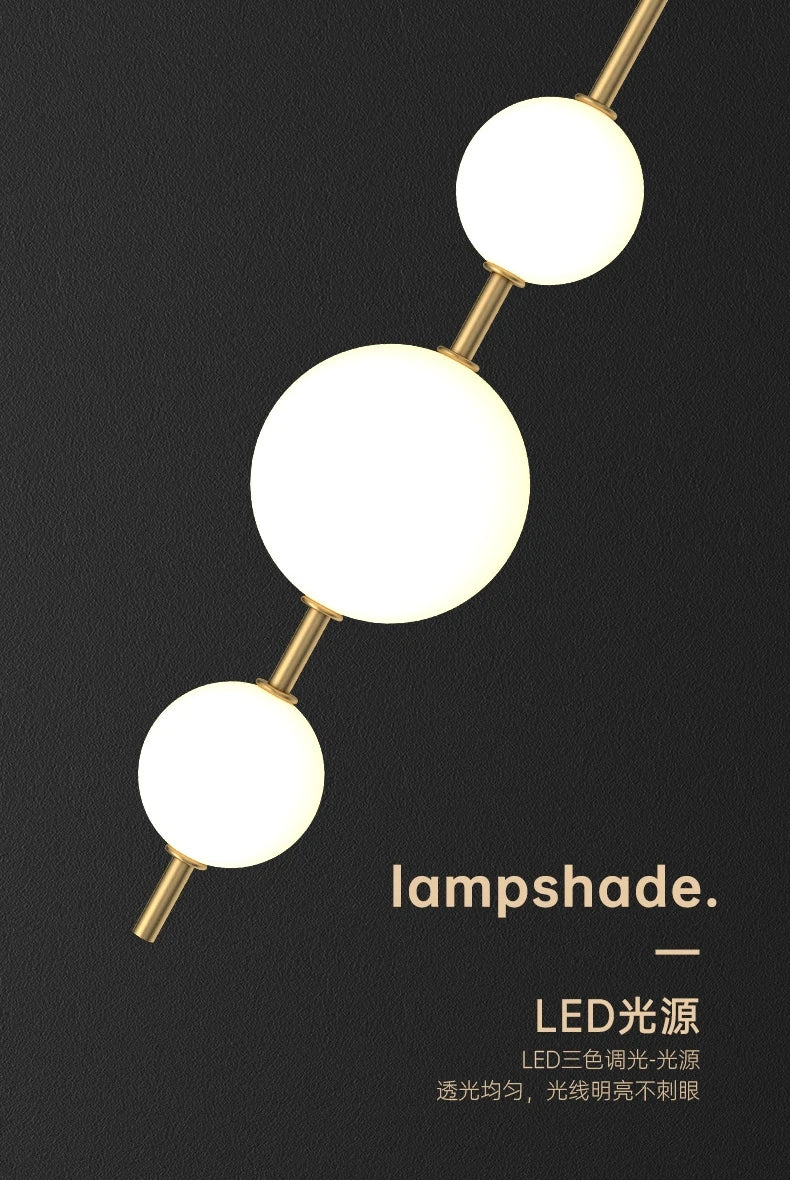 Home Deco Vertical Globe Wall Lamp