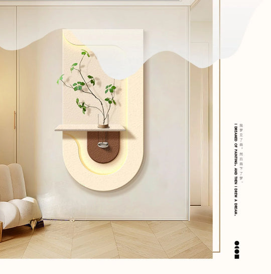 Home Deco Green Plant Wall Light Mural