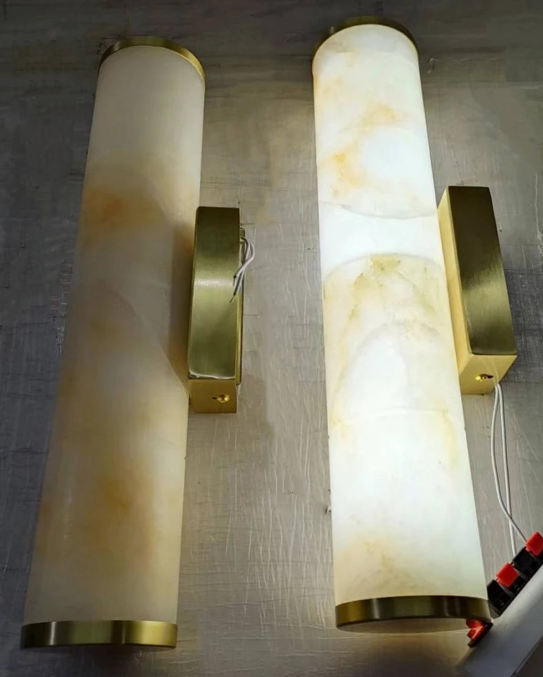 Home Deco Modern Copper Marble Wall Lamp