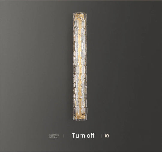 Home Deco Luxury Crystal Copper Wall Lamp