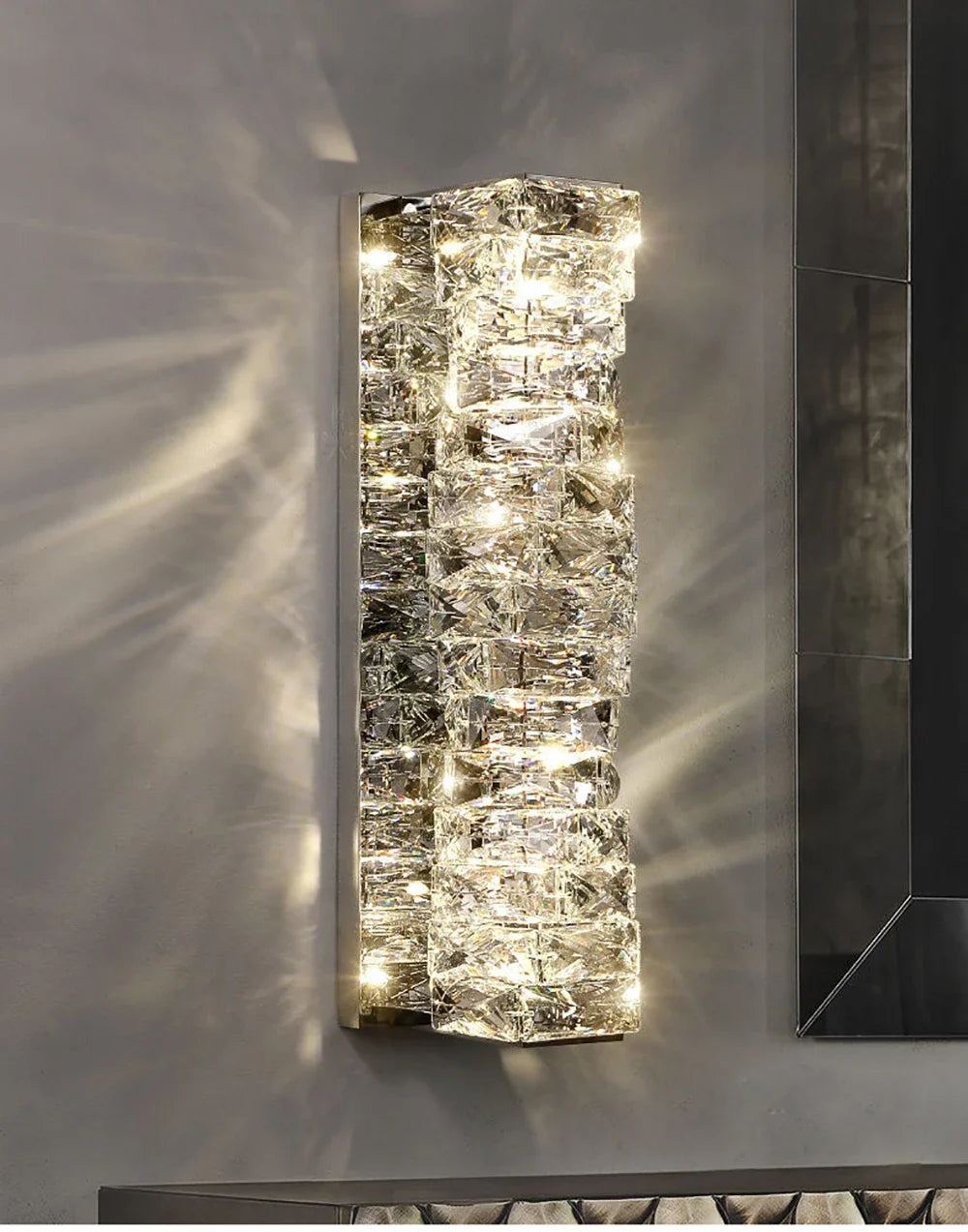 Home Deco Creative Luxury LED Crystal Wall Lamp