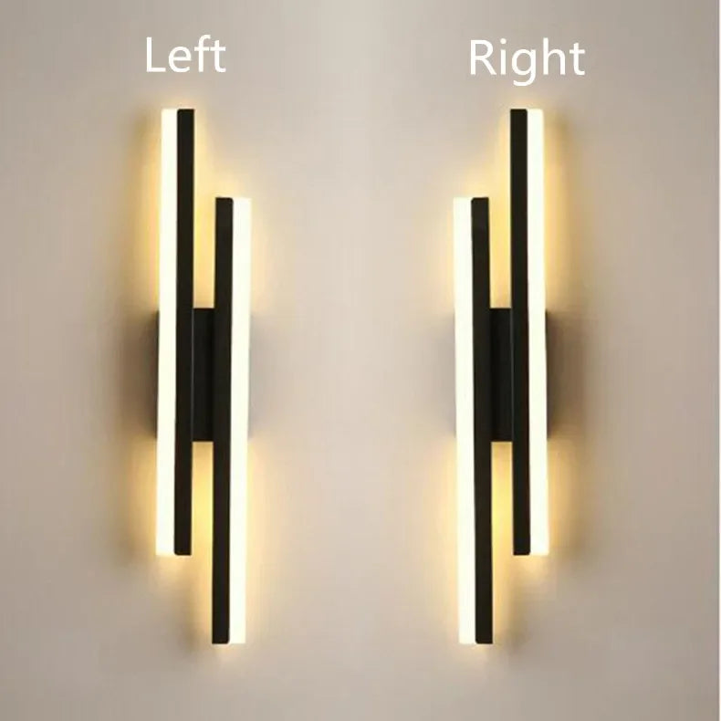 Home Deco Copper Line Acrylic Wall Lamp