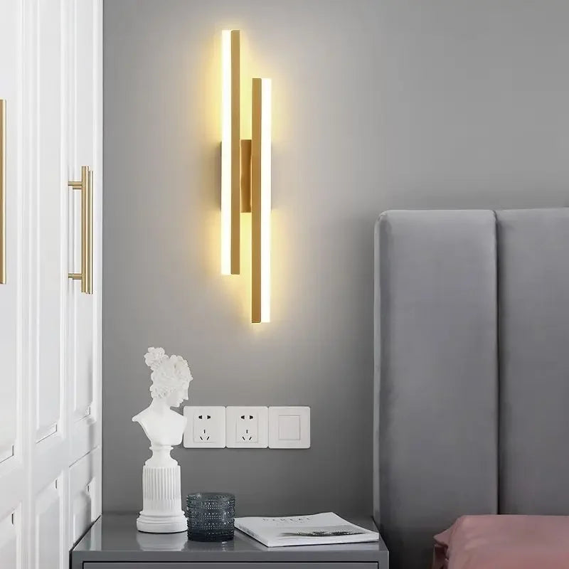 Home Deco Copper Line Acrylic Wall Lamp