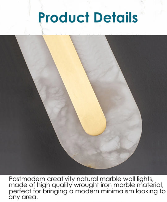 Home Deco Marble Copper Gold Wall Light