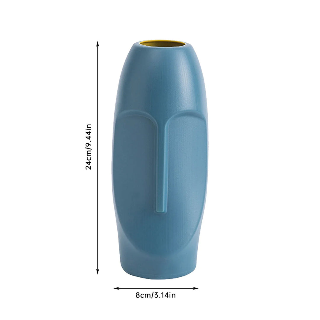 Emberly Abstract Face Flower Vase