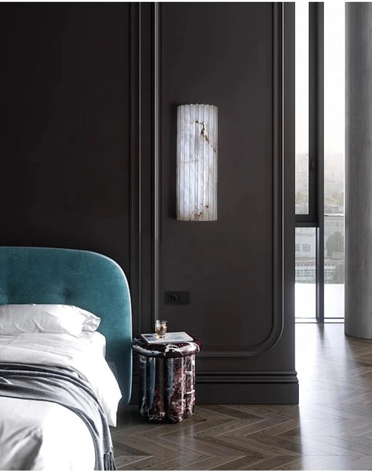 Home Deco Modern Marble Copper Wall Lamp