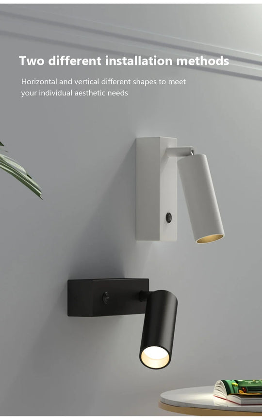 Home Deco Folding LED Bedside Wall Light