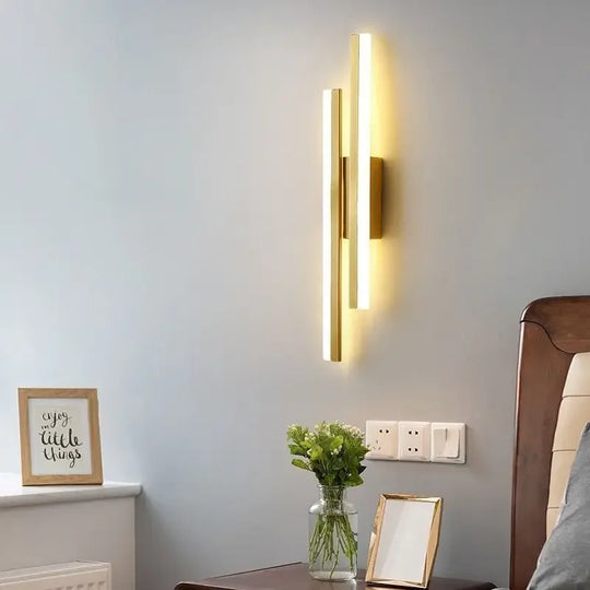 Home Deco Copper Line Acrylic Wall Lamp