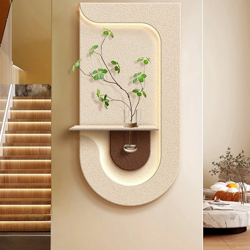 Home Deco Green Plant Wall Light Mural