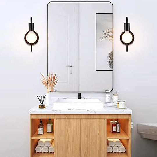 Home Deco Retro Gold Black Wall Lamp