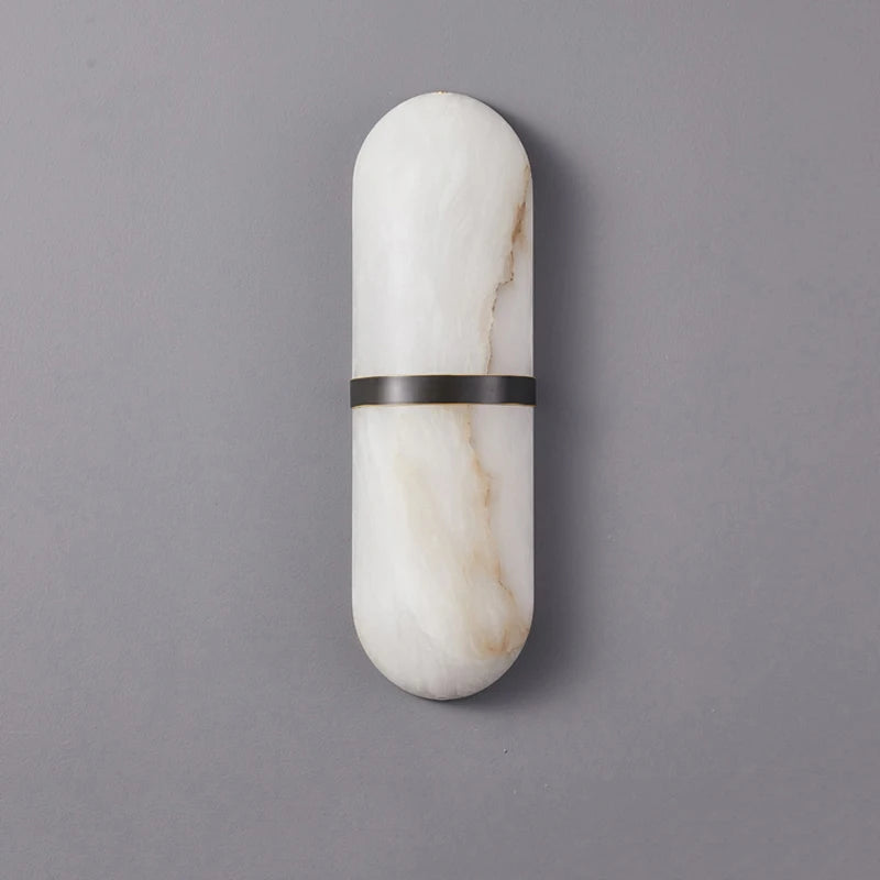 Home Deco Semicylinder Marble Wall Light