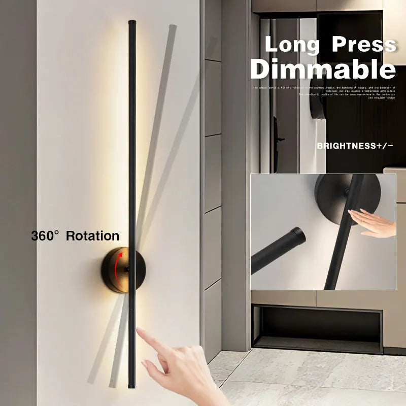 Home Deco Rotatable Dimmable LED Wall Lamp