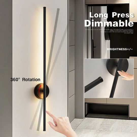 Home Deco Rotatable Dimmable LED Wall Lamp