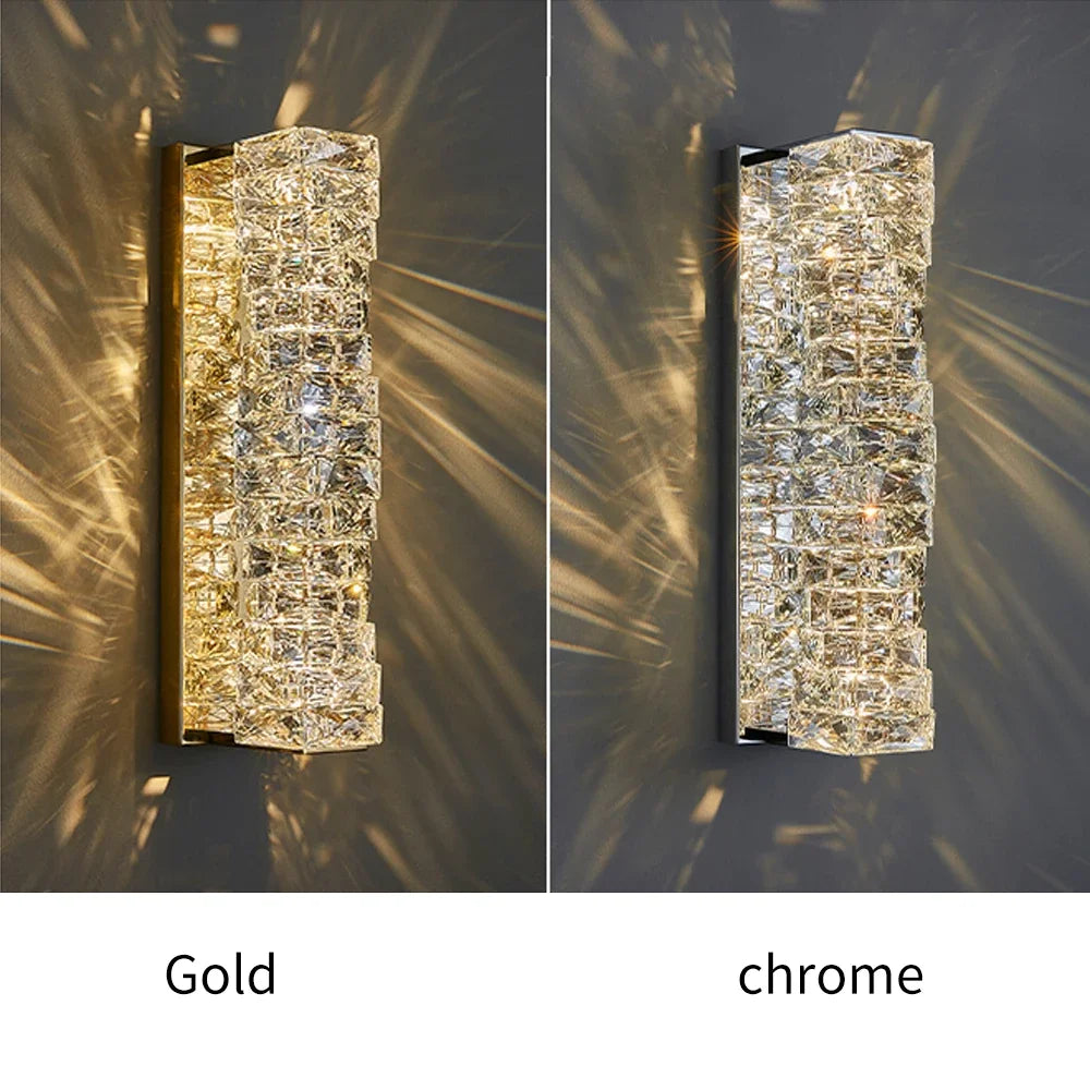 Home Deco Creative Luxury LED Crystal Wall Lamp