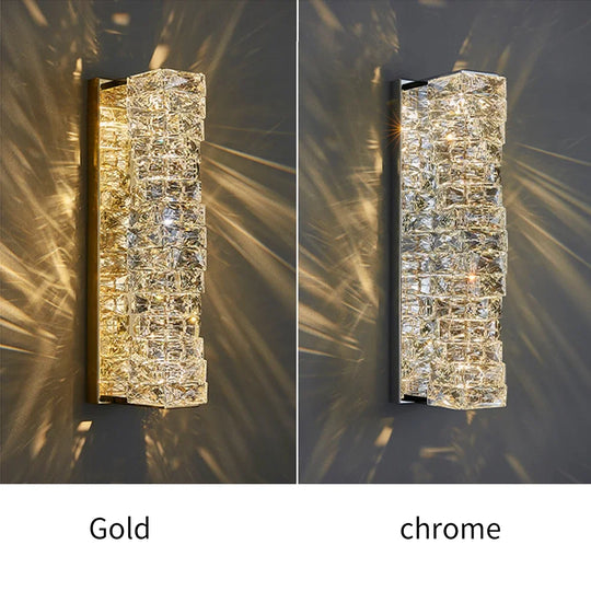 Home Deco Creative Luxury LED Crystal Wall Lamp