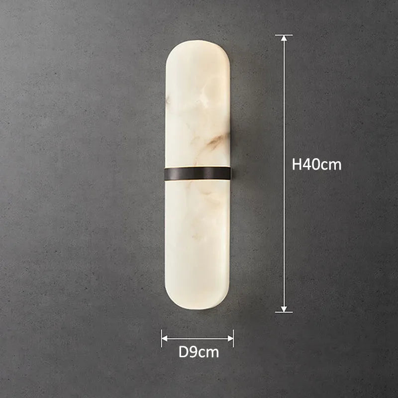 Home Deco Semicylinder Marble Wall Light