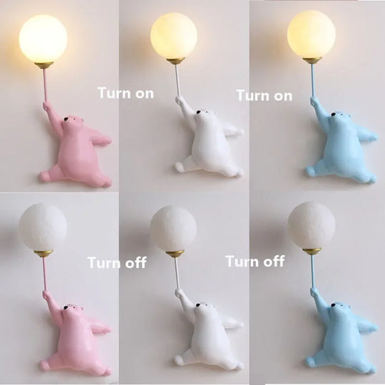 Home Deco Polar Bear LED Wall Lamp
