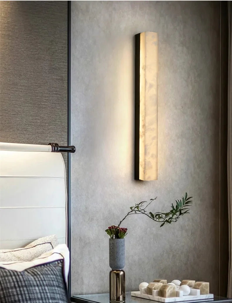 Home Deco Marble Copper Body Wall Lamp