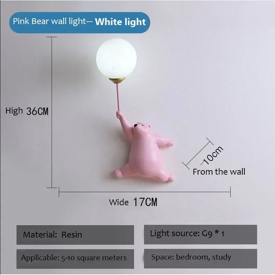 Home Deco Polar Bear LED Wall Lamp