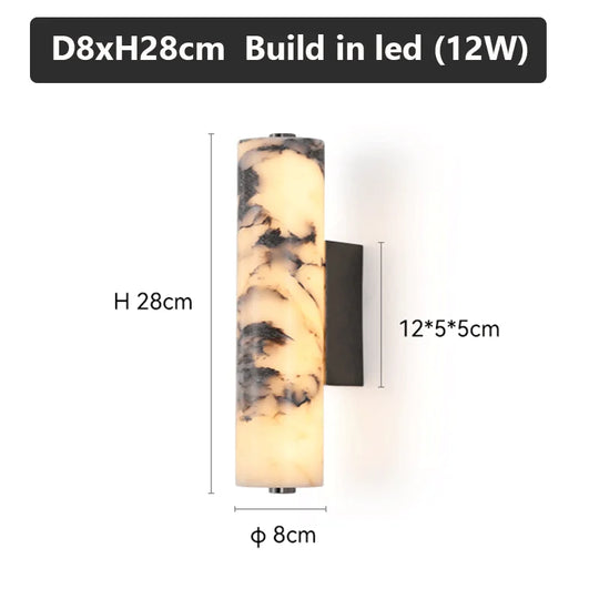 Home Deco Italian Black Marble Wall Lamp