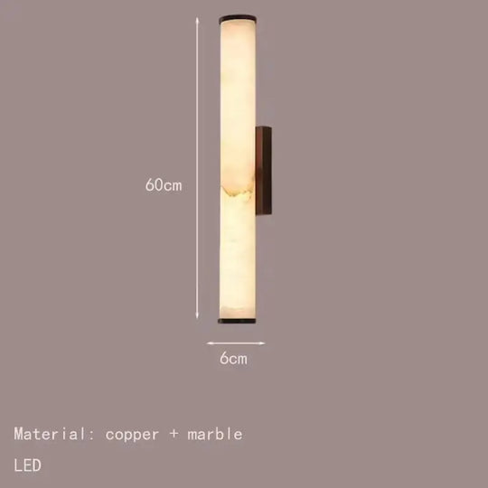 Home Deco Modern Copper Marble Wall Lamp